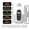 Cool Mint Fifty Bar 20K Texas Edition Vape Specifications