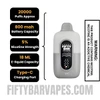 Mint Fifty Bar 20K Texas Edition Vape Specifications