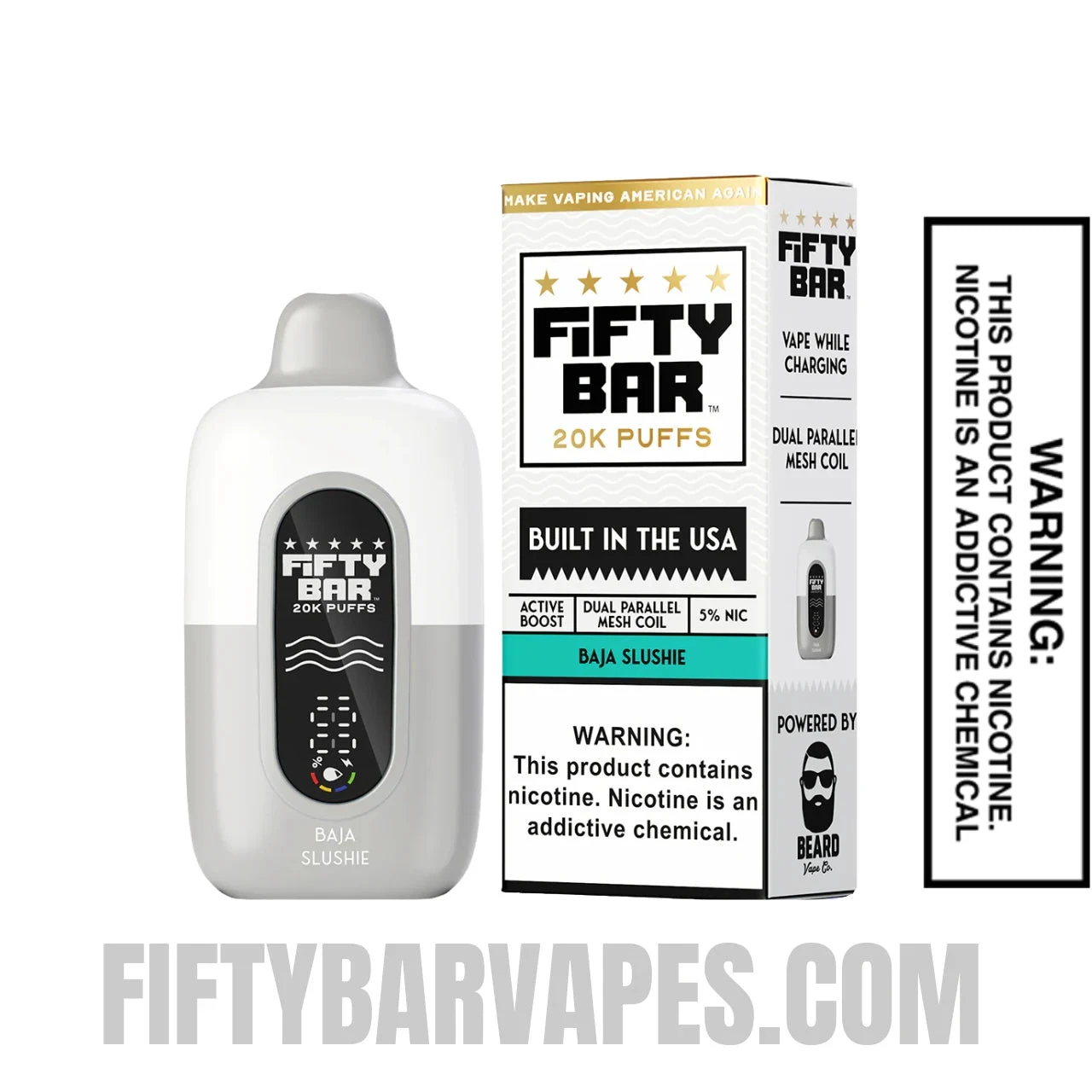 Baja Slushie Fifty Bar 20k Disposable Vape With Package Box