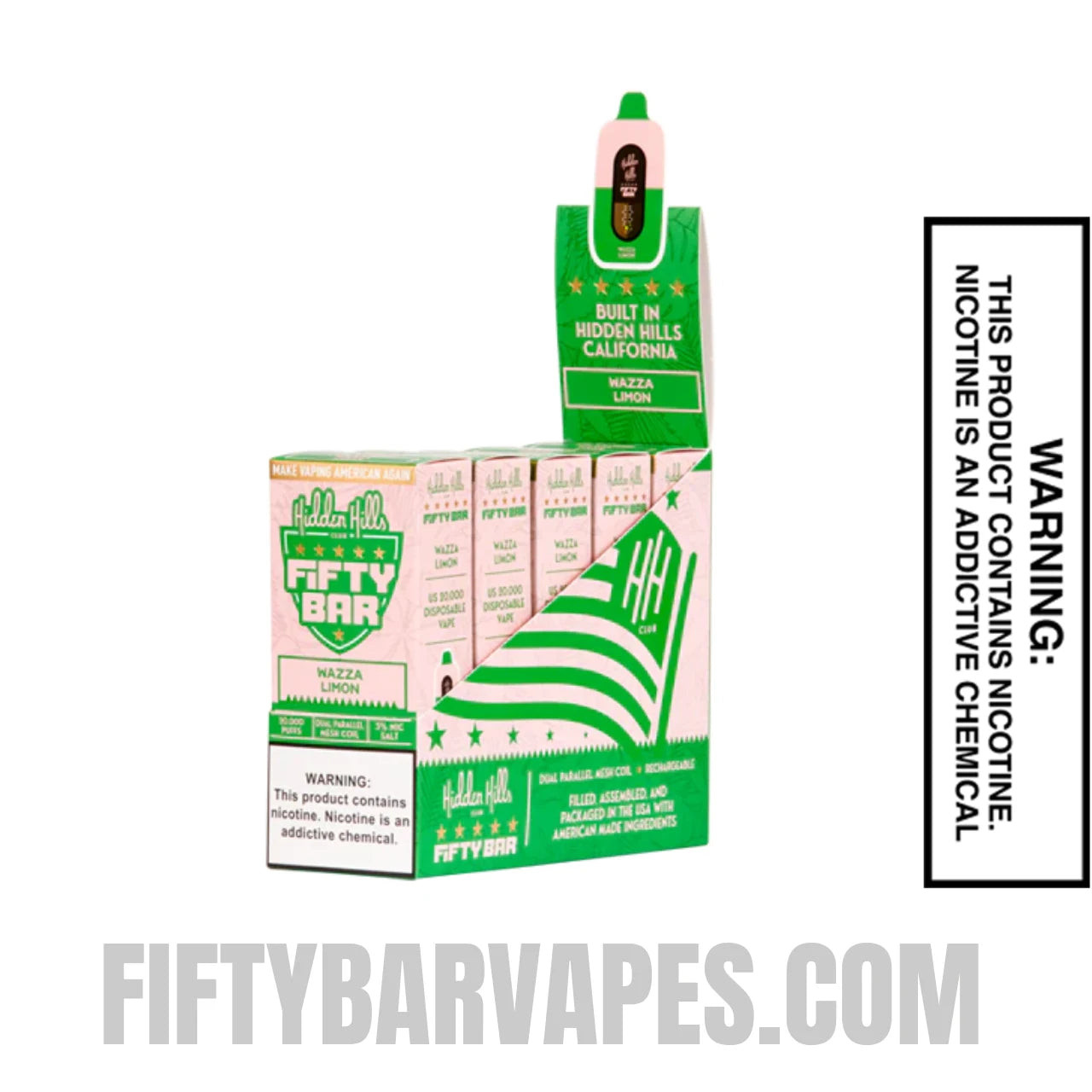 Wazza Limon Hidden Hills X Fifty Bar 20K | FiftyBarVapes