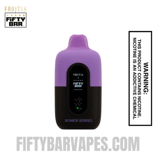 Bonker Berries Fruitia X Fifty Bar 20K Vape