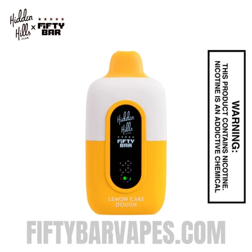 Lemon Cake Dough Hidden Hills X Fifty Bar 20K Vape