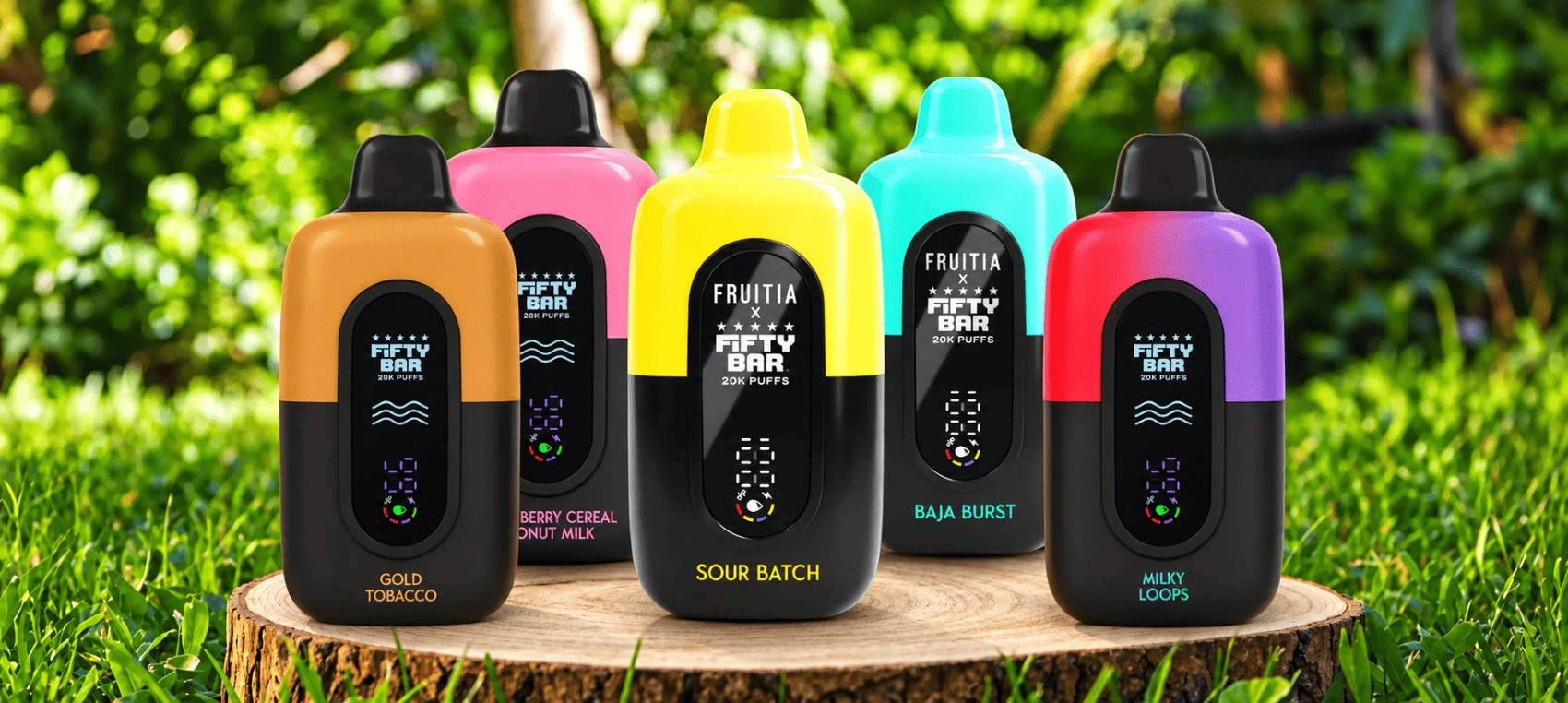 Fruitia X Fifty Bar Vapes Banner