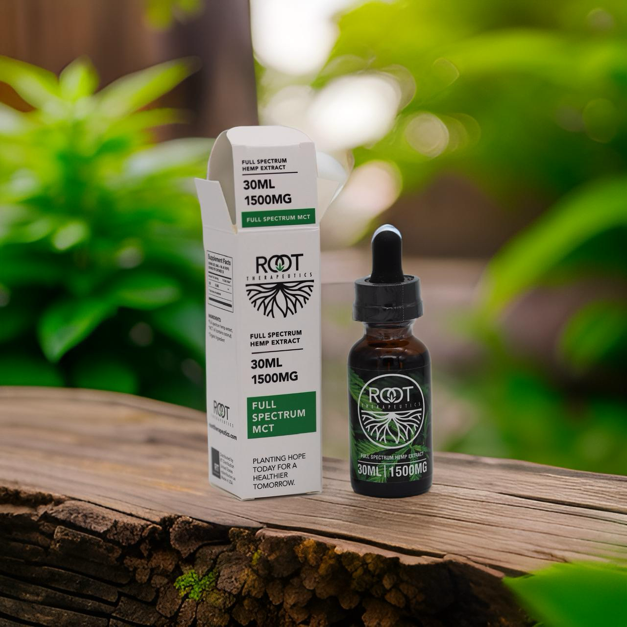 Full Spectrum CBD Tincture - MCT Oil - Root Therapeutics