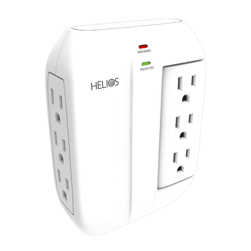 6-OUTLET 450J SURGE PROTECTOR WALL TAP (WHITE)