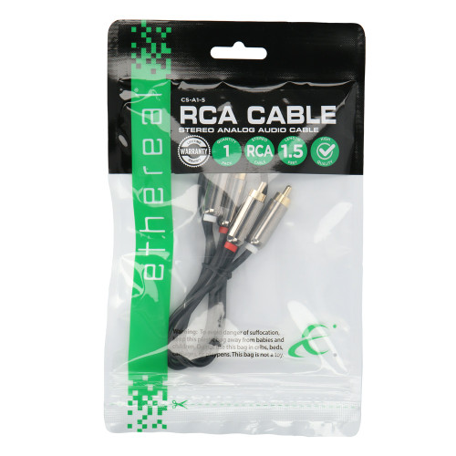 STEREO RCA CABLE 1.5FT