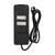 8-OUTLET 2160J SURGE PROTECTOR POWER STRIP WITH 2 USB 2.1A, RIGHT ANGLE PLUG, 6FT (BLACK)