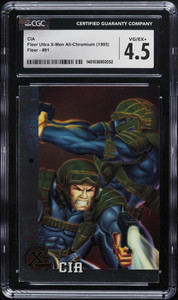1995 Ultra X-Men All-Chromium CIA #81 CGC 4.5 VGEX+ 1995 Ultra X-Men All-Chromium CIA #81 CGC 4.5 VGEX+