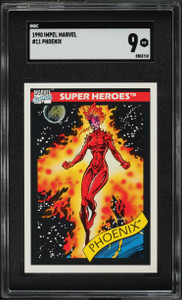 1990 Impel Marvel Universe Phoenix #11 SGC 9 MINT 1990 Impel Marvel Universe Phoenix #11 SGC 9 MINT