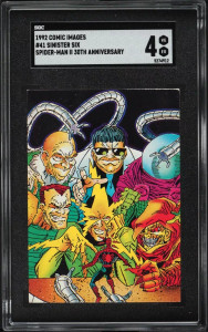 1992 Comic Images Spider-Man II 30th Anniversary Sinister Six #41 SGC 4 VGEX 1992 Comic Images Spider-Man II 30th Anniversary Sinister Six #41 SGC 4 VGEX