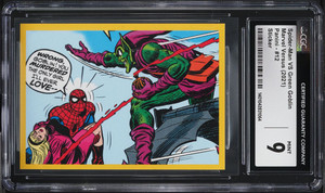 2021 Marvel Versus Sticker Spider-Man Vs Green Goblin #12 CGC 9 MINT 2021 Marvel Versus Sticker Spider-Man Vs Green Goblin #12 CGC 9 MINT