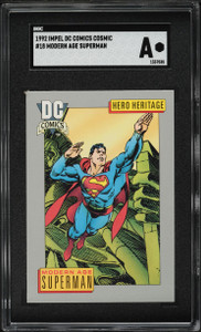1992 Impel DC Comics Cosmic Modern Age Superman #18 SGC AUTH 1992 Impel DC Comics Cosmic Modern Age Superman #18 SGC AUTH