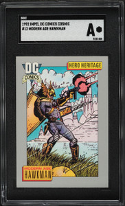 1992 Impel DC Comics Cosmic Modern Age Hawkman #12 SGC AUTH 1992 Impel DC Comics Cosmic Modern Age Hawkman #12 SGC AUTH