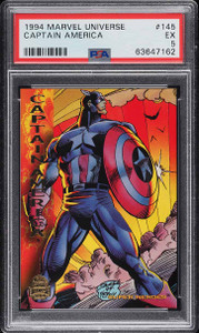 1994 Marvel Universe Apocalypse Captain America #145 PSA 5 EX 1994 Marvel Universe Apocalypse Captain America #145 PSA 5 EX