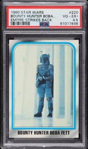 1980 Star Wars Boba Fett Bounty Hunter - Empire Strikes Back #220 PSA 4.5 1980 Star Wars Boba Fett Bounty Hunter - Empire Strikes Back #220 PSA 4.5