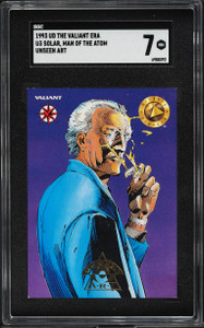 1993 Upper Deck The Valiant Era Unseen Art Solar Man Of The Atom #U3 SGC 7 NRMT 1993 Upper Deck The Valiant Era Unseen Art Solar Man Of The Atom #U3 SGC 7 NRMT