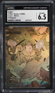 1992 Impel X-Men Series I Hologram Cable #XH-2 CGC 6.5 EXMT+ 1992 Impel X-Men Series I Hologram Cable #XH-2 CGC 6.5 EXMT+