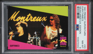 1991 Proset Superstars Musicards U.K. Edition Eurythmics #43 PSA 8 NM-MT 1991 Proset Superstars Musicards U.K. Edition Eurythmics #43 PSA 8 NM-MT