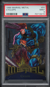 1995 Marvel Metal Cyclops #91 PSA 9 MINT 1995 Marvel Metal Cyclops #91 PSA 9 MINT