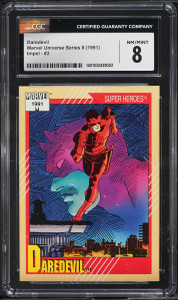 1991 Impel Marvel Universe Series II Daredevil #2 CGC 8 NM-MT 1991 Impel Marvel Universe Series II Daredevil #2 CGC 8 NM-MT