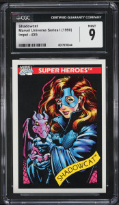 1990 Impel Marvel Universe Series I Shadowcat #25 CGC 9 MINT 1990 Impel Marvel Universe Series I Shadowcat #25 CGC 9 MINT