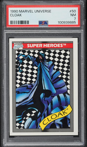 1990 Impel Marvel Universe Cloak #50 PSA 7 NRMT 1990 Impel Marvel Universe Cloak #50 PSA 7 NRMT