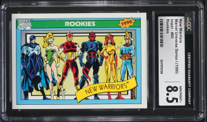 1990 Impel Marvel Universe Series I Rookies New Warriors #85 CGC 8.5 NM-MT+ 1990 Impel Marvel Universe Series I Rookies New Warriors #85 CGC 8.5 NM-MT+