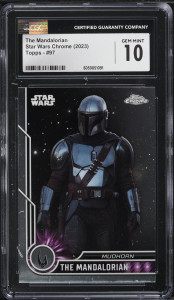 The Mandalorian Star Wars Chrome (2023) Topps - #97 CGC 10 Gem Mint The Mandalorian Star Wars Chrome (2023) Topps - #97 CGC 10 Gem Mint