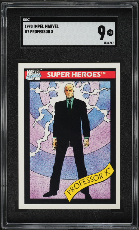 1990 Impel Marvel Universe Professor X #7 SGC 9 MINT
