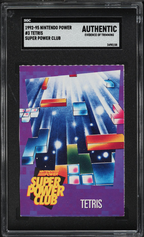 1992 Nintendo Power Super Power Club Tetris #3 SGC AUTH