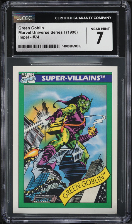 1990 Impel Marvel Universe Series 1 Green Goblin #74 CGC 7 NRMT