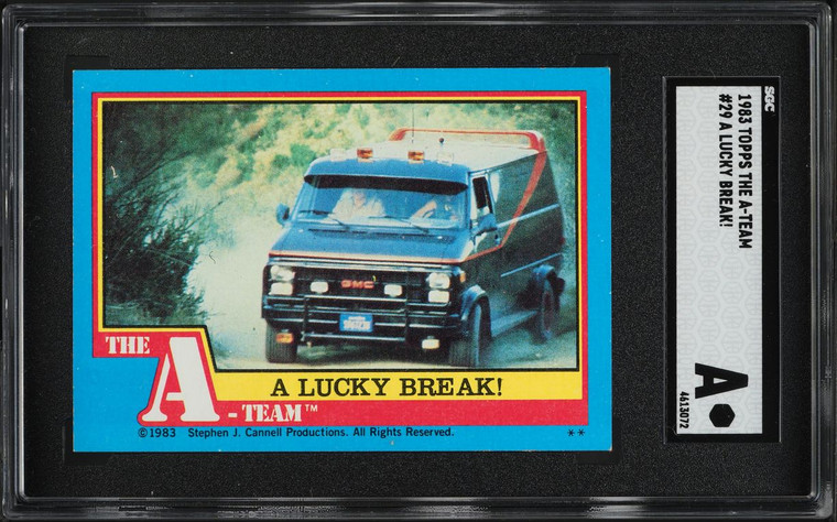 1983 Topps The A-Team A Lucky Break! #29 SGC AUTH