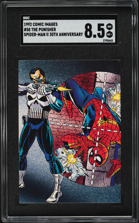 1992 Comic Images Spider-Man II 30th Anniversary The Punisher #58 SGC 8.5 NM-MT+