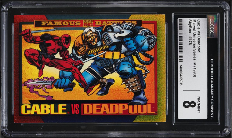 1993 Marvel Universe Series IV Cable Vs Deadpool #178 CGC 8 NM-MT