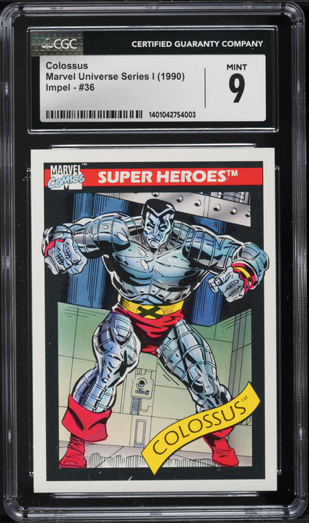 1990 Impel Marvel Universe Colossus #36 CGC 9 MINT