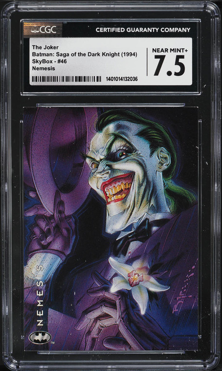 1994 Skybox Batman Saga Of The Dark Knight Nemesis The Joker #46 CGC 7.5 NRMT+