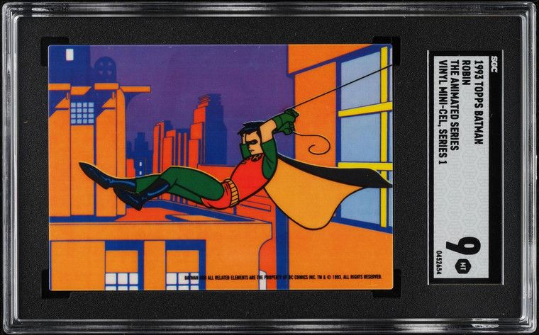 1993 Topps Batman The Animated Series Vinyl Mini-Cel 1 Robin SGC 9 MINT