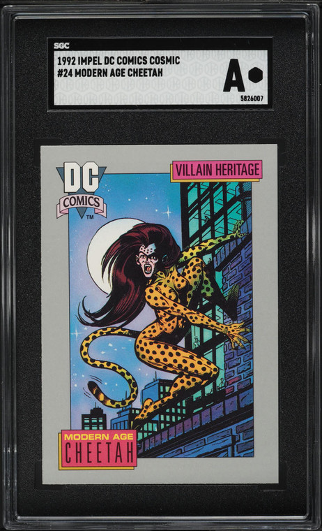 1992 Impel DC Comics Cosmic Modern Age Cheetah #24 SGC AUTH