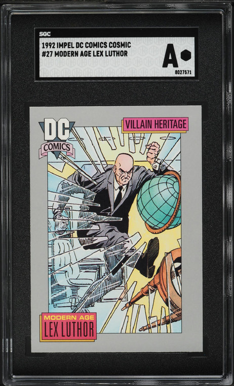 1992 Impel DC Comics Cosmic Modern Age Lex Luthor #27 SGC AUTH
