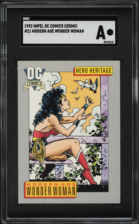 1992 Impel DC Comics Cosmic Modern Age Wonder Woman #21 SGC AUTH