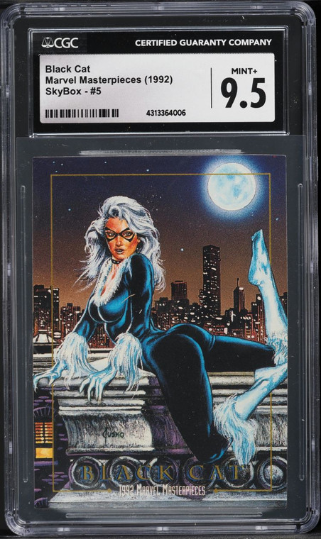 1992 Skybox Marvel Masterpieces Black Cat #5 CGC 9.5 MINT+