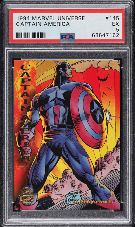 1994 Marvel Universe Apocalypse Captain America #145 PSA 5 EX
