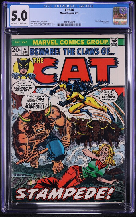 Cat #4 (Marvel, 1973) CGC 5.0 Off-White To White Pages