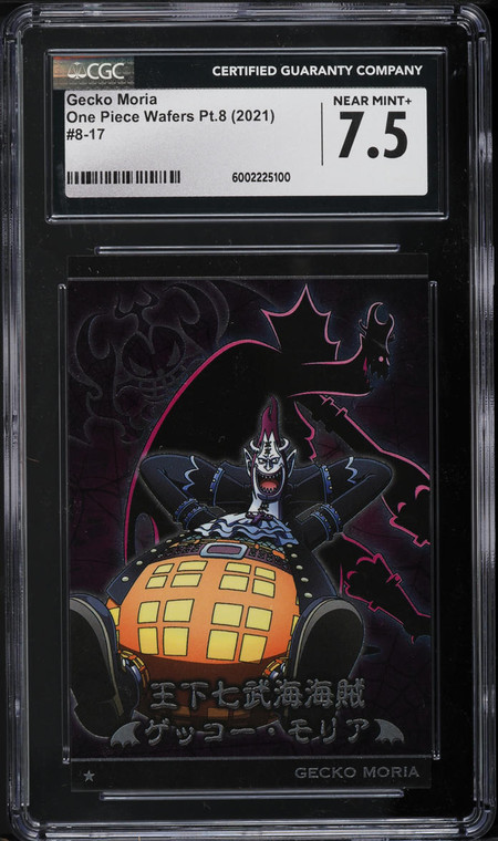 2021 One Piece Wafers Japanese Part 8 Gecko Moria #8-17 CGC 7.5 NRMT+