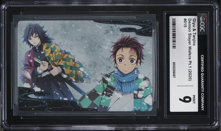 2020 Demon Slayer Wafers Japanese Part 1 Giyu & Tanjiro #15 CGC 9 MINT