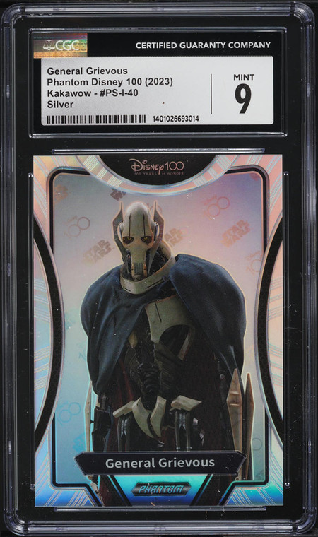 2023 Disney Phantom Disney 100th Anniversary Silver General Grievous CGC 9 MINT