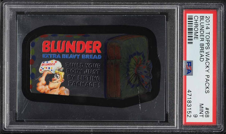 2014 Topps Wacky Packs Chrome Blunder Bread #68 PSA 9 MINT