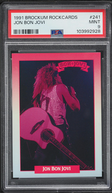 1991 Brockum Rock Cards Jon Bon Jovi #241 PSA 9 MINT