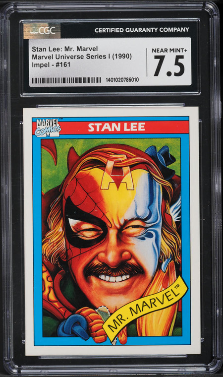 1990 Impel Marvel Universe Stan Lee #161 CGC 7.5 NRMT+