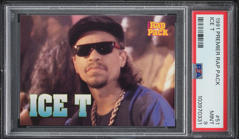 1991 Premier Rap Pack Ice T #51 PSA 9 MINT